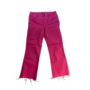 Kut from the Kloth Kelsey Ankle Fray Pink Jeans